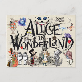 Alice i Wonderland 1865 Vykort