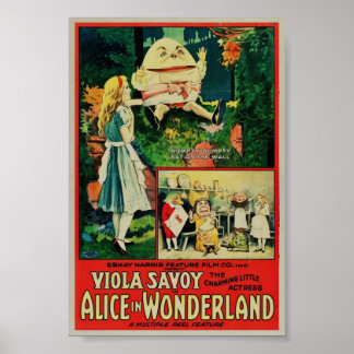 Alice i Wonderland 1915-Sällsyntet Poster