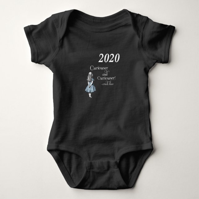 Alice i Wonderland 2020 Curiouser Baby Bodydress T Shirt (Framsida)