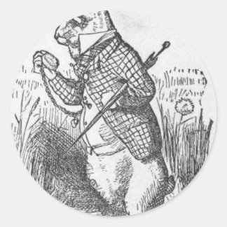 Alice i Wonderland 2.5 Runt Klistermärke