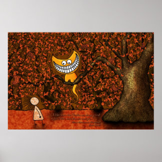 Alice i Wonderland - A Cheshire Cat Poster
