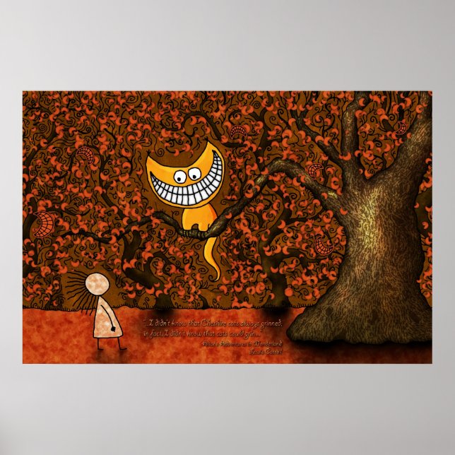 Alice i Wonderland - A Cheshire Cat Poster (Framsidan)