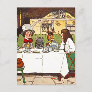 Alice i Wonderland: A Mad Tea Party Vykort