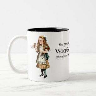 Alice i Wonderland Advice Två-Tonad Mugg