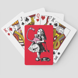 Alice i Wonderland - Alice spelar kroquet Playin Casinokort