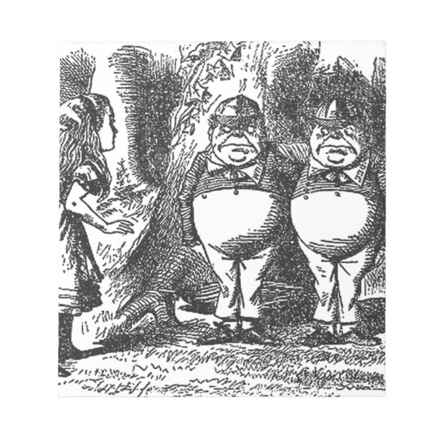 Alice i Wonderland Anteckningsblock (Framsida)