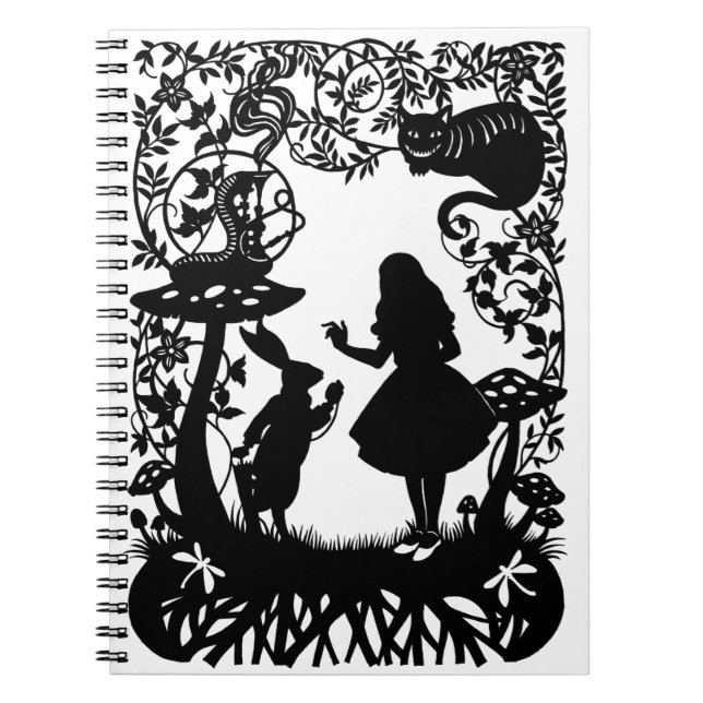 Alice i Wonderland Anteckningsbok (Framsidan)