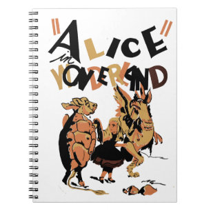 ALICE I WONDERLAND ANTECKNINGSBOK