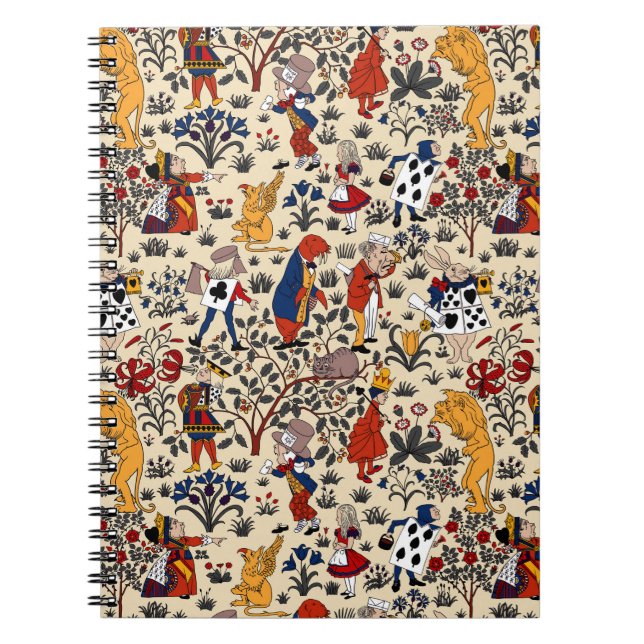 Alice i Wonderland Anteckningsbok (Framsidan)