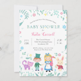 Alice i Wonderland Baby Shower-inbjudningar | ROSA Inbjudningar