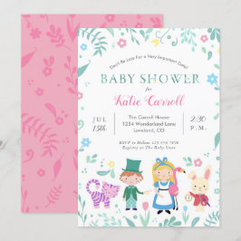 Alice i Wonderland Baby Shower-inbjudningar | ROSA Inbjudningar