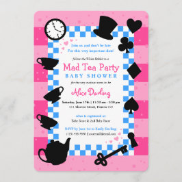 Alice i Wonderland Baby Shower-inbjudningar | ROSA Inbjudningar