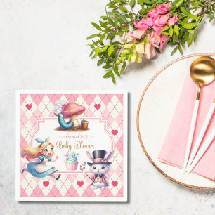Alice i Wonderland Baby Shower Pappersservett