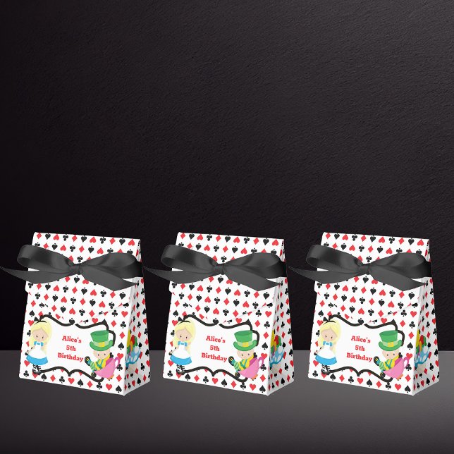 Alice i Wonderland Barns födelsedag Party Black Re Presentaskar (Skapare uppladdad)