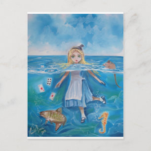 Alice i Wonderland bassäng i tårar av G Bruce Vykort