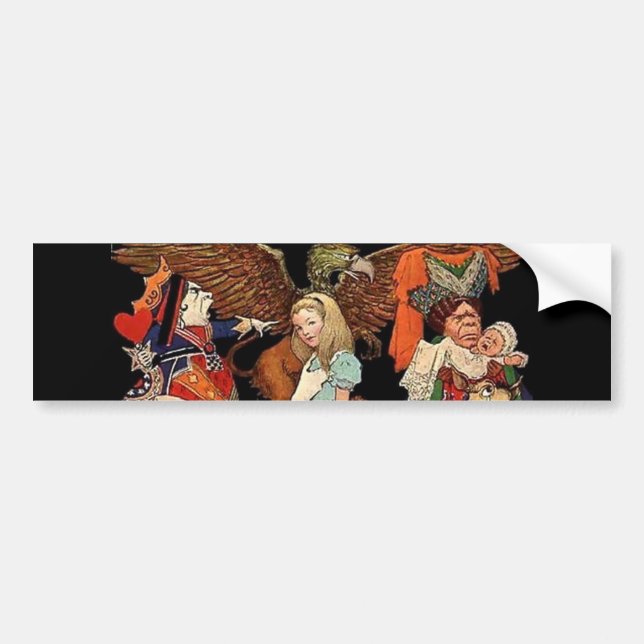 Alice i Wonderland Bildekal (Framsidan)