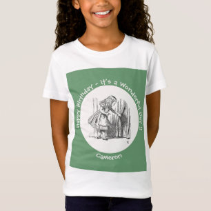 Alice i Wonderland Birthday eller Annan Party-händ T Shirt