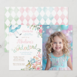 Alice i Wonderland Birthday-inbjudan Inbjudningar