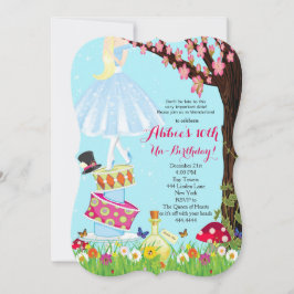 Alice i Wonderland Birthday-inbjudan Inbjudningar