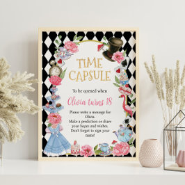 Alice i Wonderland Birthday Time Capsule Poster