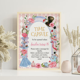 Alice i Wonderland Birthday Time Capsule Poster