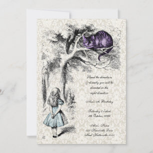 Alice i Wonderland Birthday UnBirthday Inbjudningar