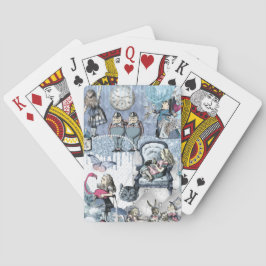 Alice i Wonderland Blue Ice Modern Casinokort