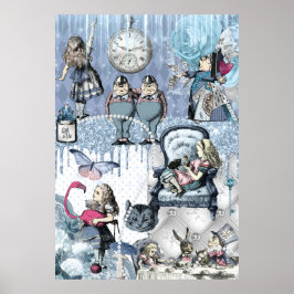 Alice i Wonderland Blue Poster
