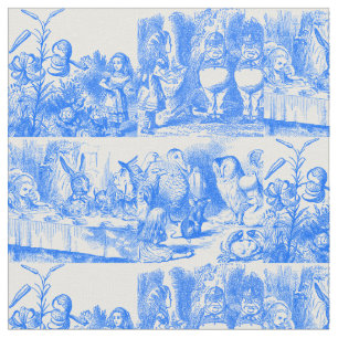 Alice i Wonderland Blue Toile de Juoy Tyg