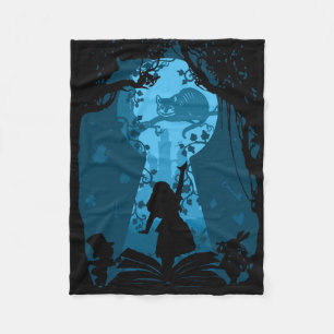 Alice i Wonderland Bok Älskare Throw Blanket Fleecefilt