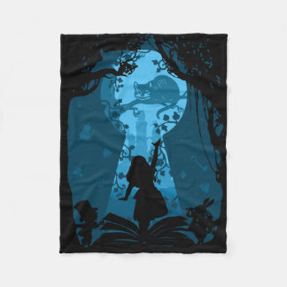Alice i Wonderland Bok Älskare Throw Blanket Fleecefilt