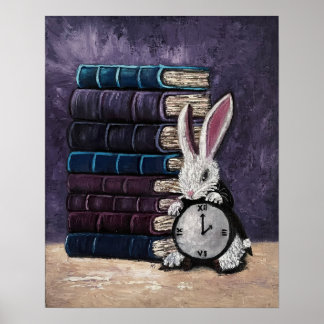 Alice i Wonderland Bokar Colorful Fine Art Poster
