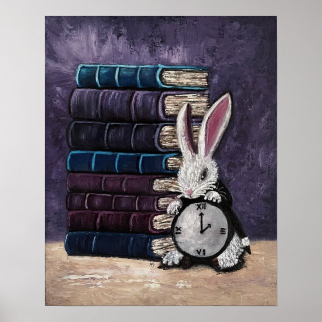 Alice i Wonderland Bokar Colorful Fine Art Poster (Framsidan)
