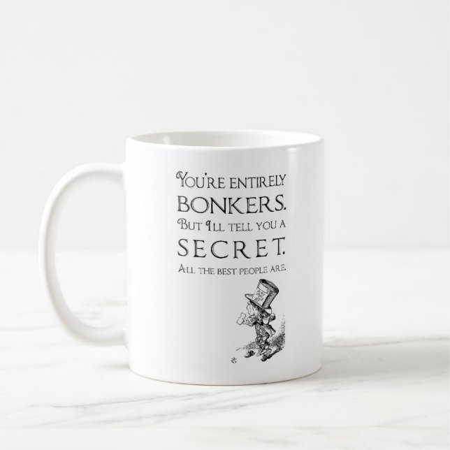 Alice i Wonderland Bonkers Mugg (Vänster)