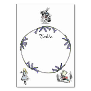 Alice i Wonderland Bord Card Bordsnummer