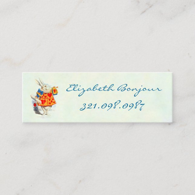 Alice i Wonderland ~ Business & Telefonkort (Framsida)