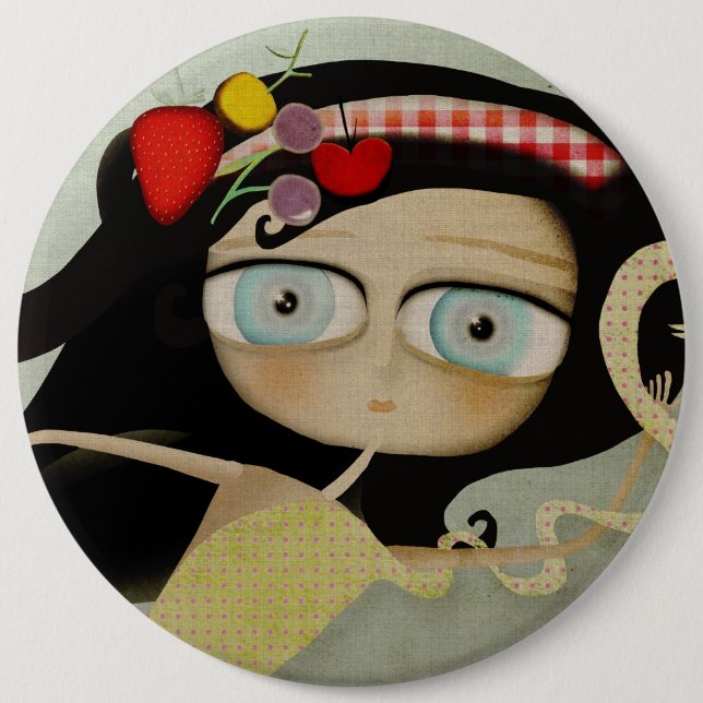 Alice i Wonderland Button Knapp (Framsida)
