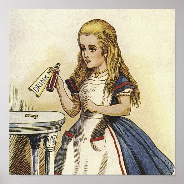 Alice i Wonderland Canvas Art Poster (Framsidan)