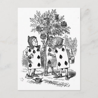 Alice i Wonderland Card Soldiers Vykort