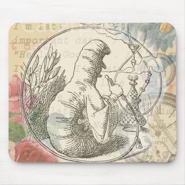 Alice i Wonderland Caterpelare: Original Tenniel Musmatta (Framsidan)