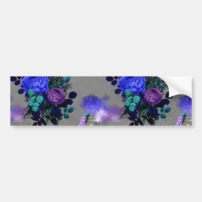 Alice i Wonderland Caterpelare Smowers Flowers Bildekal (Framsidan)