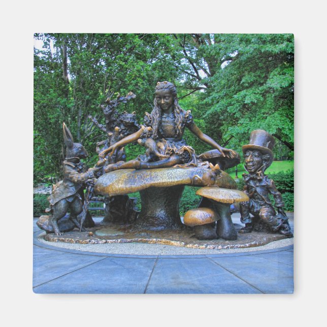 Alice i Wonderland - Central Park NYC #2 Magnet (Framsidan)