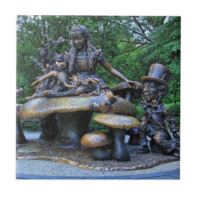 Alice i Wonderland - Central Park NYC Kakelplatta (Framsidan)