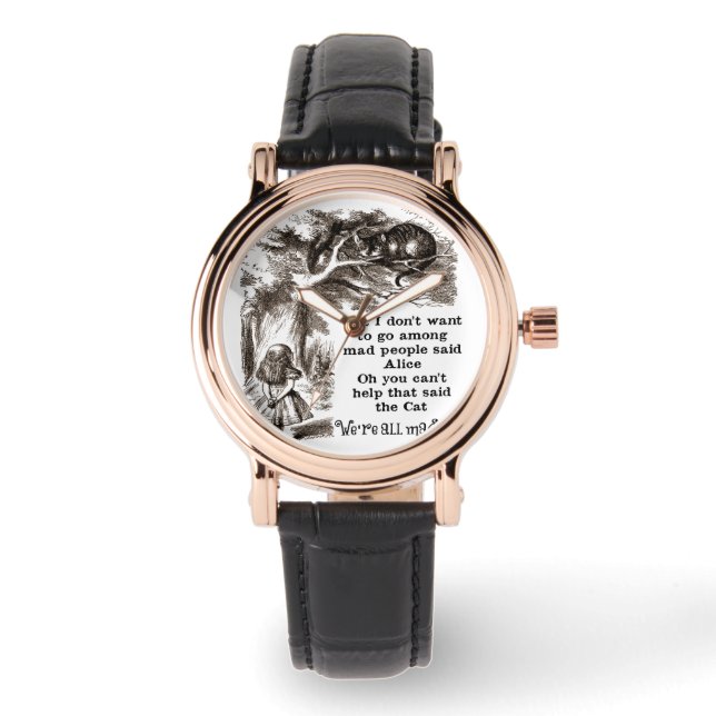 Alice i Wonderland; Cheshire Cat Alice Armbandsur (Framsida)