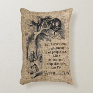 Alice i Wonderland; Cheshire Cat Alice Prydnadskudde