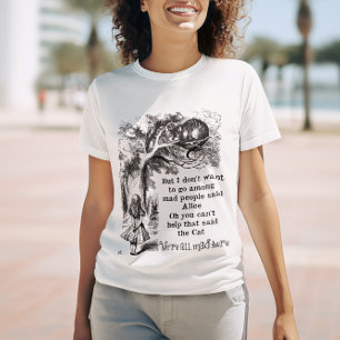 Alice i Wonderland; Cheshire Cat Alice T Shirt