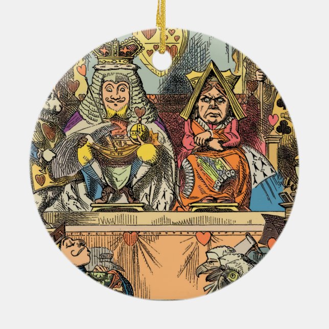 Alice i Wonderland Cheshire Cat Characters Julgransprydnad Keramik (Baksidan)