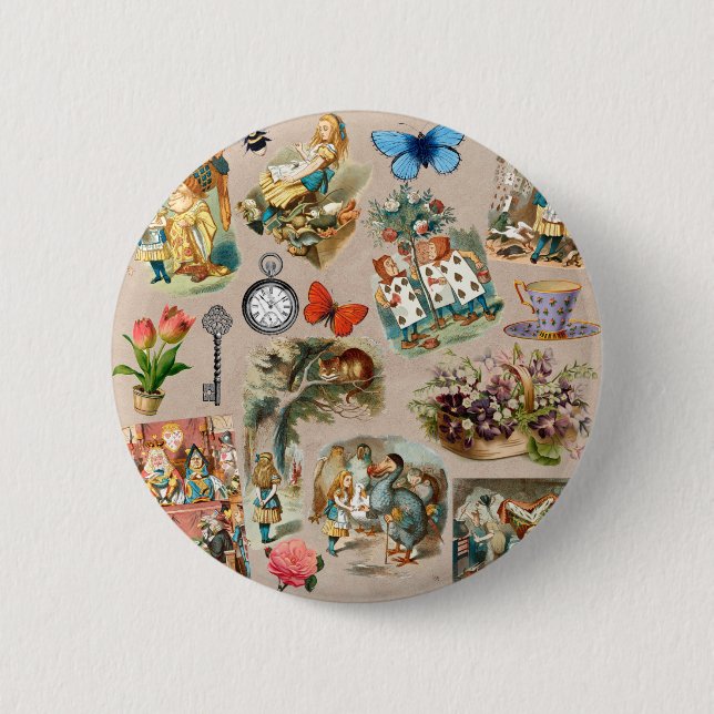 Alice i Wonderland Cheshire Cat Characters Knapp (Framsida)