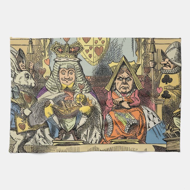 Alice i Wonderland Cheshire Cat Characters Kökshandduk (Horisontell)