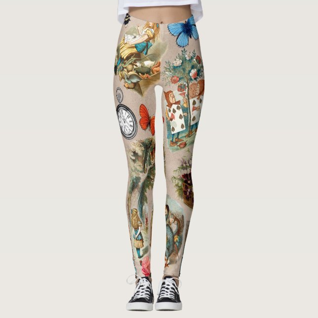 Alice i Wonderland Cheshire Cat Characters Leggings (Framsida)